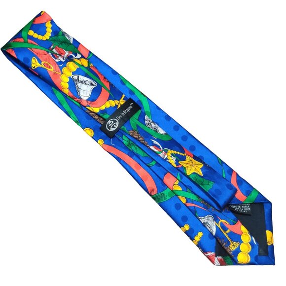 Ties In Disguise Mens Christmas Holiday Necktie Silk Ugly Sweater Party Xmas Tie - Picture 4 of 6